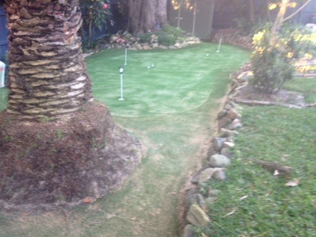 synthetic golf green Sydney - after 1