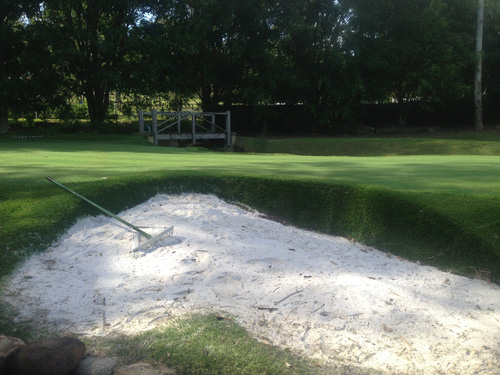 A view from the left bunker...