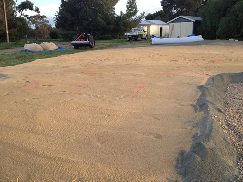 Almost ready for the grass to be laid