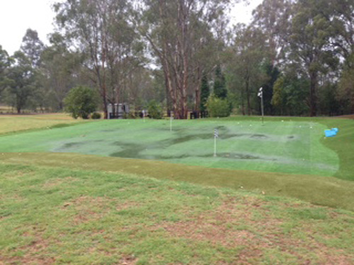 A Supreme Green after a heavy downpour