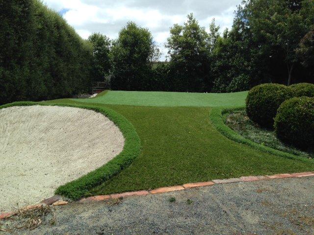 Backyard putting green. Available as DIY or full install