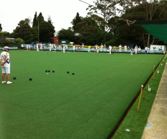 A bowling green with Dry Max - looks awesome and gives a pure roll