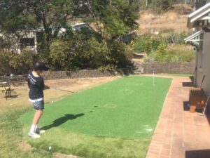 backyard chipping practice