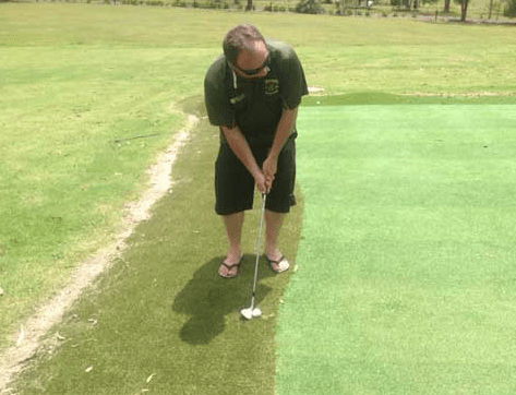 backyard chipping practice