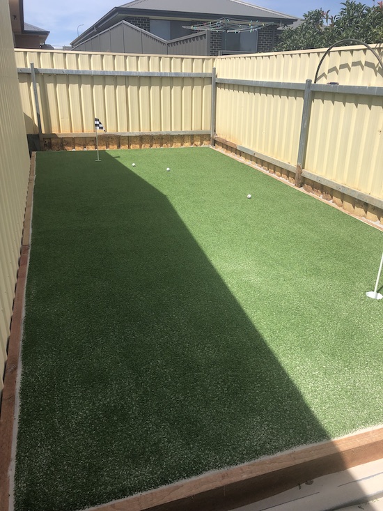 How to build a synthetic putting green